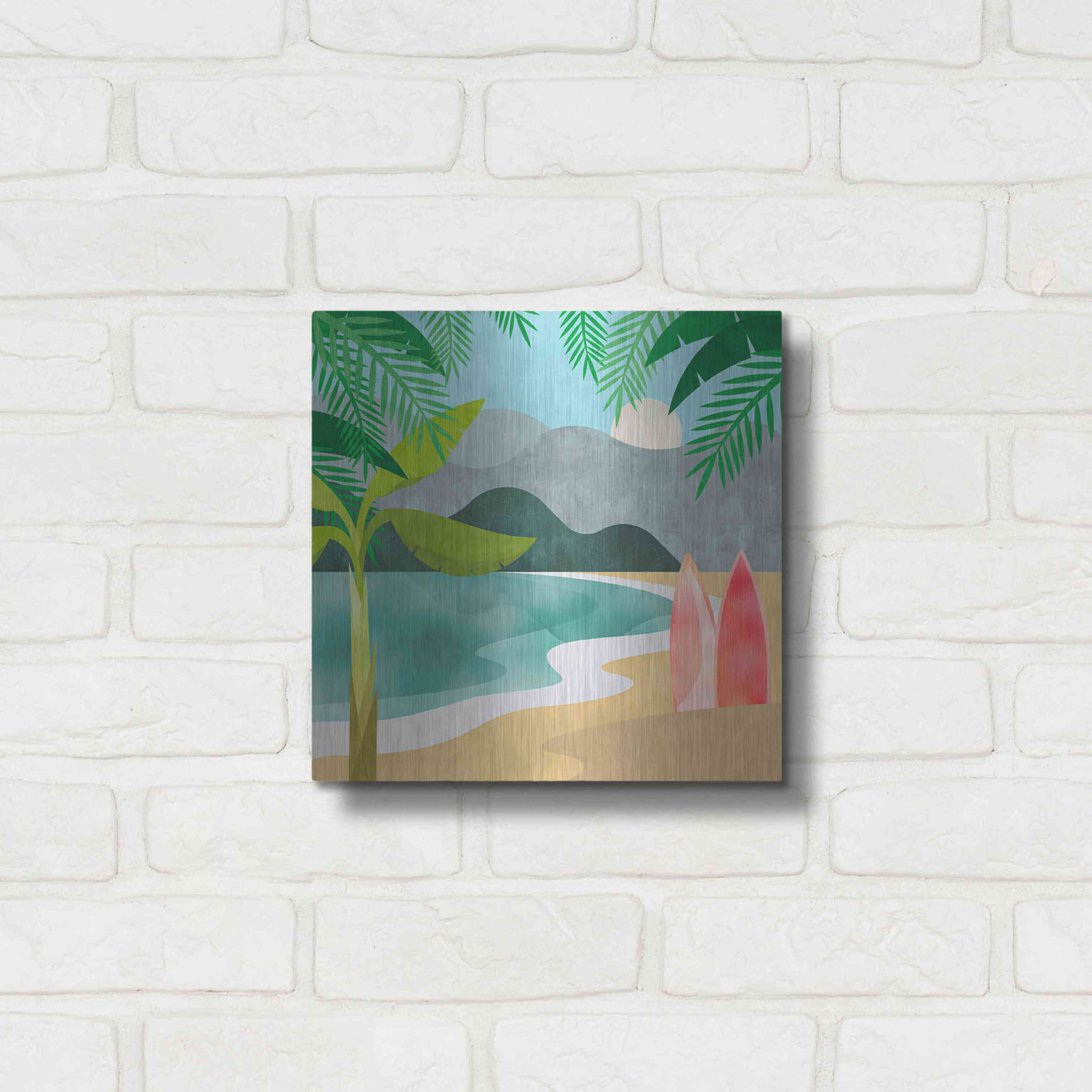 Longshore Tides 'Secret Surf Spot'' By Andrea Haase, Metal Wall At